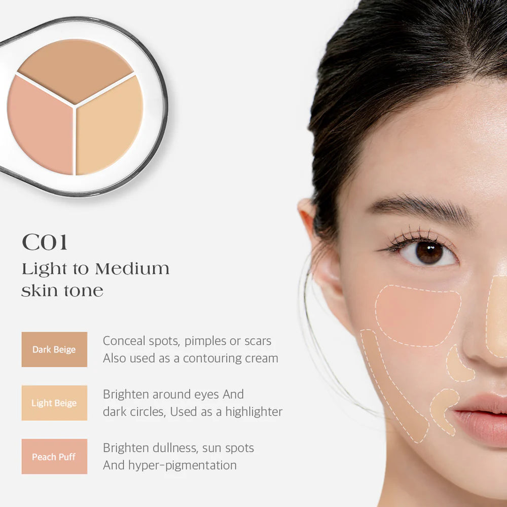 Dear.A Perfect Cover Concealer Palette C01