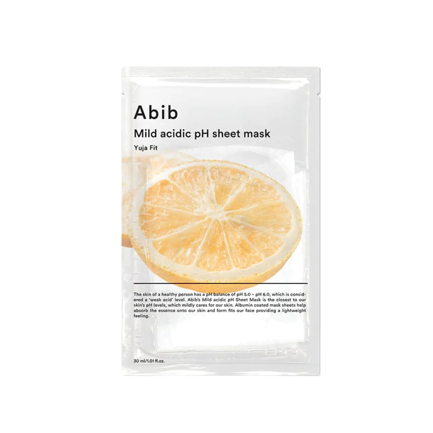 Abib Mild Acidic pH Sheet Mask Yuja Fit (10pcs)