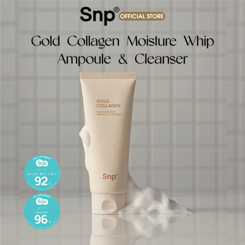 SNP Gold Collagen Moisture Whip Ampoule Cleanser