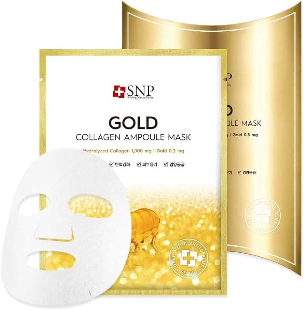 SNP Gold Collagen Ampoule Mask Ver.7 10 EA