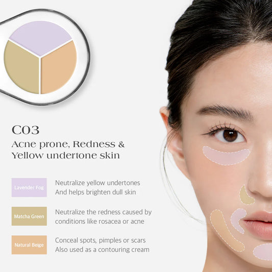 Dear.A Perfect Cover Concealer Palette C03