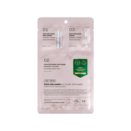 VT Cica Collagen All In One 3step Mask (1.5g+1.5g+25g)