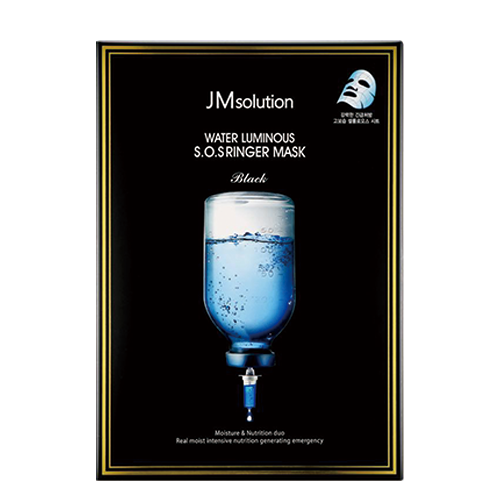 JM SOLUTION Water Luminous S.o.s Ringer Mask Black (35ml*10ea)