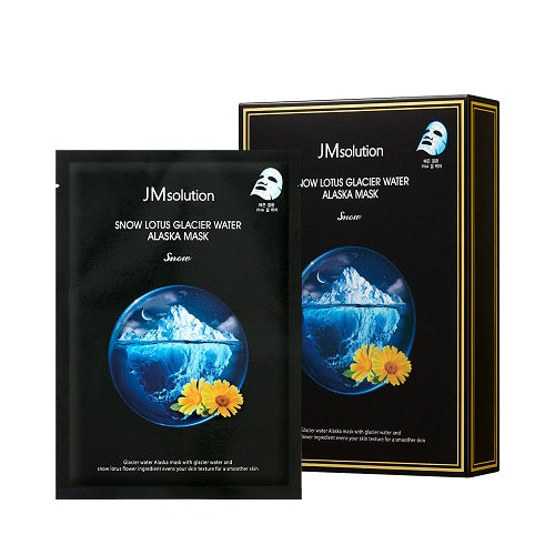 JM SOLUTION Snow Lotus Glacier Water Alaska Mask Snow (30ml*10ea)