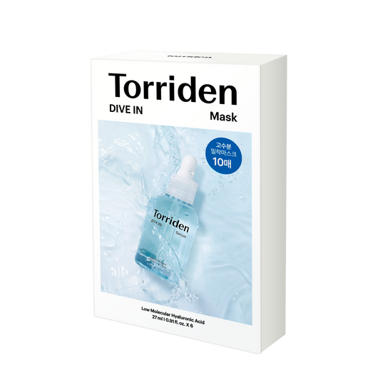 Torriden DIVE-IN Low Molecular Hyaluronic Acid Mask Pack 10ea