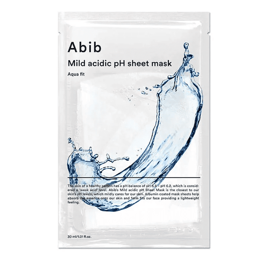 Abib Mild acidic pH sheet mask Aqua fit (10pcs)