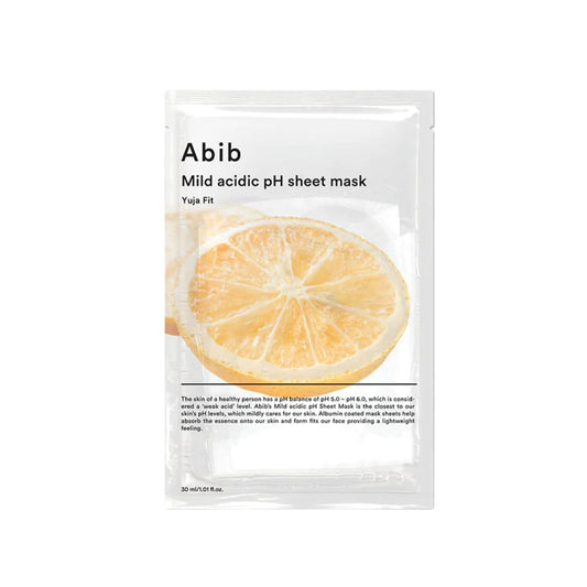 Abib Mild Acidic pH Sheet Mask Yuja Fit (10pcs)